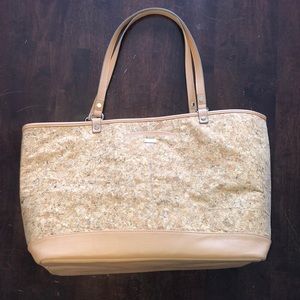 jewel by Thirty-one cork and leather tote